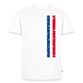 I Love France Elegance Style Design Outfits - Men's Premium Organic T-Shirt - white - Front - Nico (187cm)
