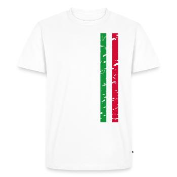 I Love Italy Design T-Shirt Outfit - Men's Premium Organic T-Shirt - white - Front - Nico (187cm)