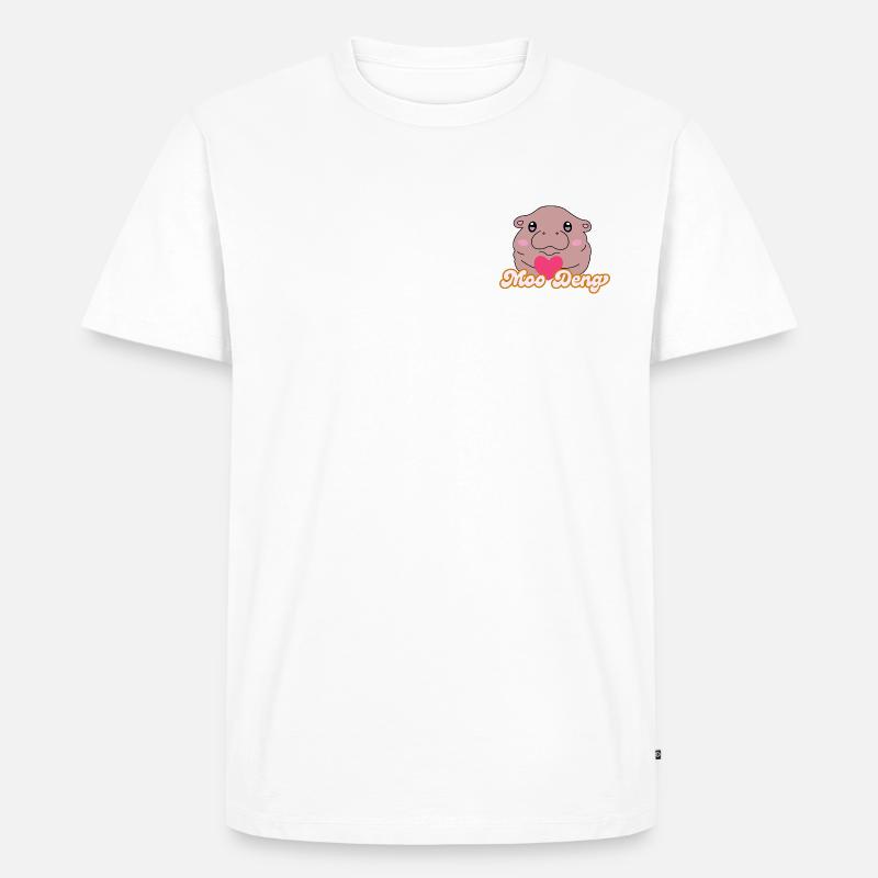 Moo Deng - Männer Premium Bio T-Shirt - Weiß
