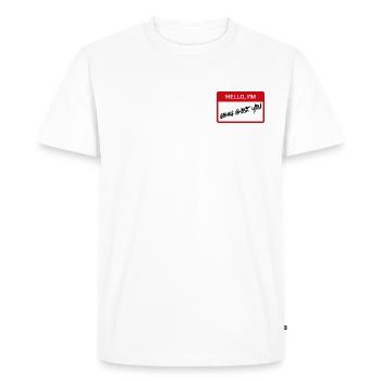 Fantôme - IRONIQUE - T-shirt Premium bio Homme - blanc - Devant - Nico (187cm)