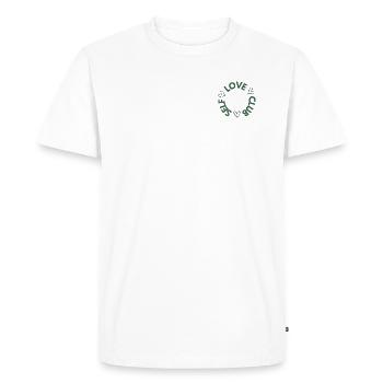 T-Shirt Self Love Club - T-shirt Premium bio Homme - blanc - Devant - Nico (187cm)