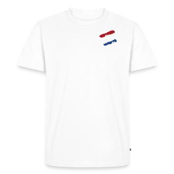 Netherlands Flag - Logo - Men's Premium Organic T-Shirt - white - Front - Nico (187cm)