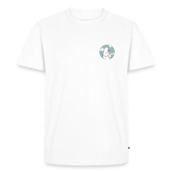 Ours polaire avec glace au pôle Nord - T-shirt Premium bio Homme - blanc - Devant - Nico (187cm)