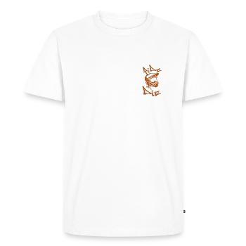 Rouler ou mourir - T-shirt Premium bio Homme - blanc - Devant - Nico (187cm)