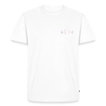 Snowboarding Hearbeat - Men's Premium Organic T-Shirt - white - Front - Nico (187cm)