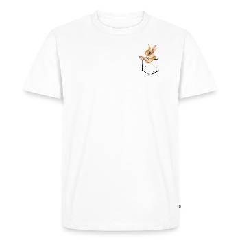Cute Bunny - Men's Premium Organic T-Shirt - white - Front - Nico (187cm)