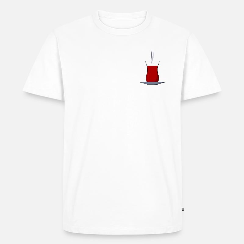 Cay Teeglas - Männer Premium Bio T-Shirt - Weiß