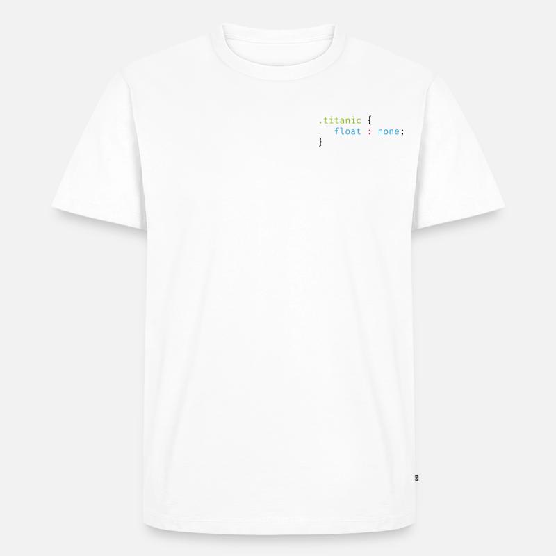 FunCode - Männer Premium Bio T-Shirt - Weiß