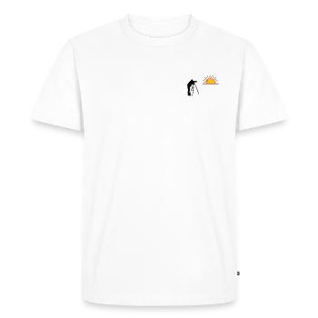 Sunset Hunter - Men's Premium Organic T-Shirt - white - Front - Nico (187cm)