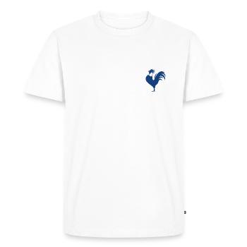 French rooster football team of France euro gift - Men's Premium Organic T-Shirt - white - Front - Nico (187cm)
