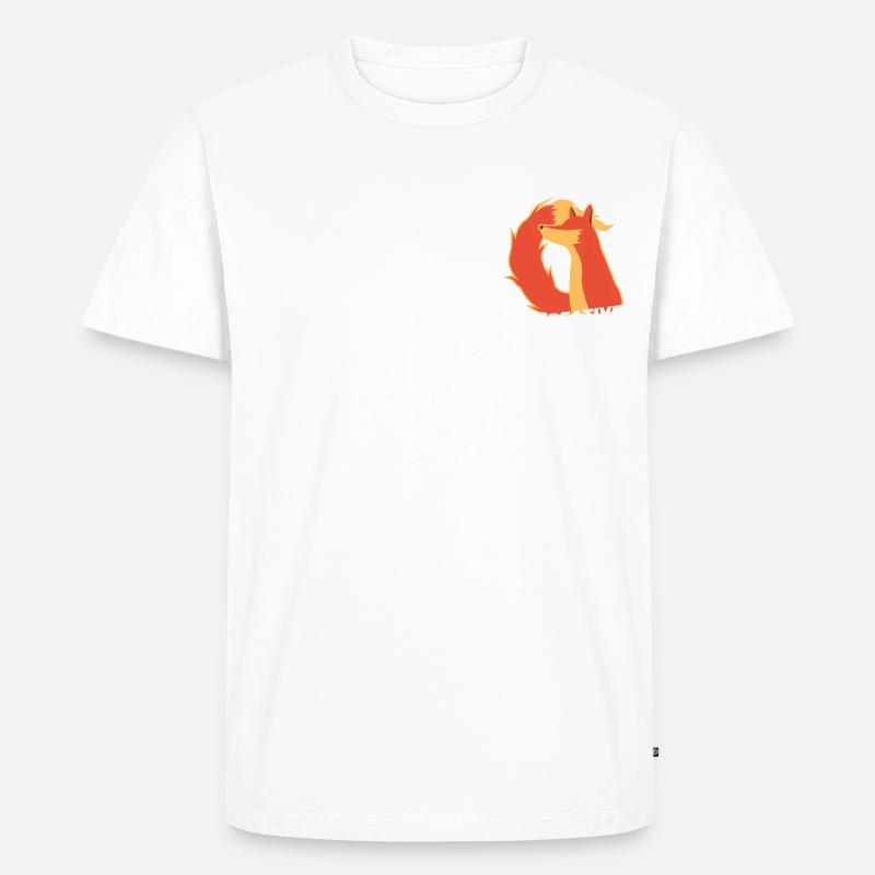 Foxlay BE CREATIVE - Männer Premium Bio T-Shirt - Weiß