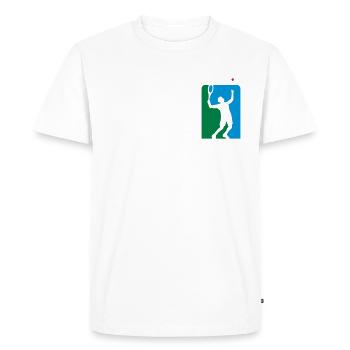 tennis_0809_3c - T-shirt Premium bio Homme - blanc - Devant - Nico (187cm)