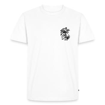 "built2drip" graffiti tag - Men's Premium Organic T-Shirt - white - Front - Nico (187cm)