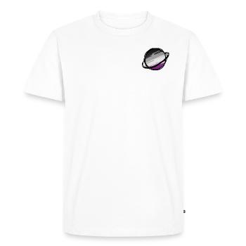 Planète asexuée - T-shirt Premium bio Homme - blanc - Devant - Nico (187cm)