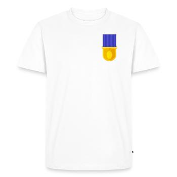 Médaille Habanero - T-shirt Premium bio Homme - blanc - Devant - Nico (187cm)