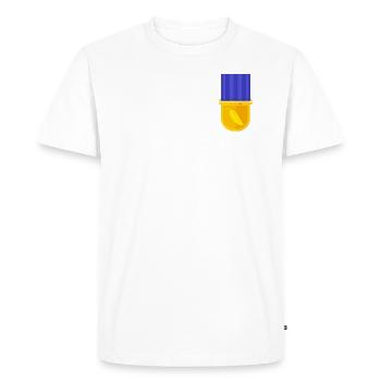Médaille Jalapeno - T-shirt Premium bio Homme - blanc - Devant - Nico (187cm)