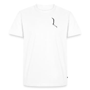 senza nome - T-shirt Premium bio Homme - blanc - Devant - Nico (187cm)