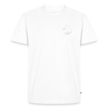 Bitcoin à la Lune - T-shirt Premium bio Homme - blanc - Devant - Nico (187cm)