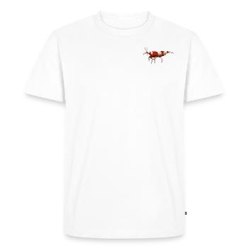 Crevettes Red Bee - T-shirt Premium bio Homme - blanc - Devant - Nico (187cm)