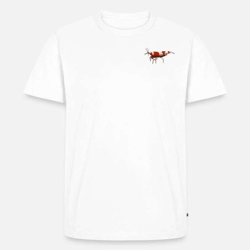 Garnele Red Bee - Männer Premium Bio T-Shirt - Weiß