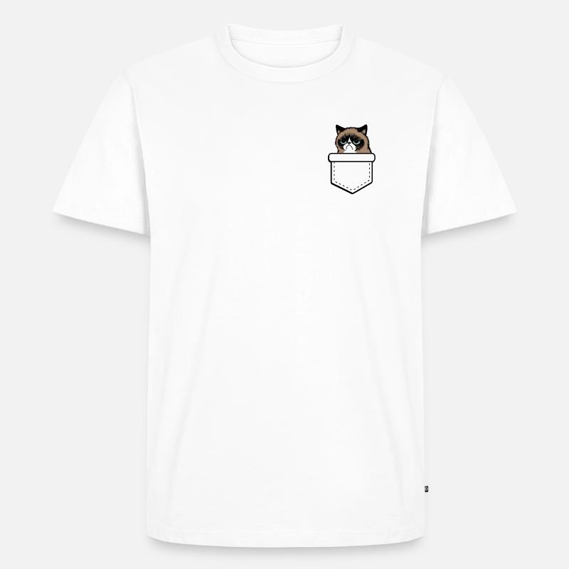 grumpy  - Männer Premium Bio T-Shirt - Weiß