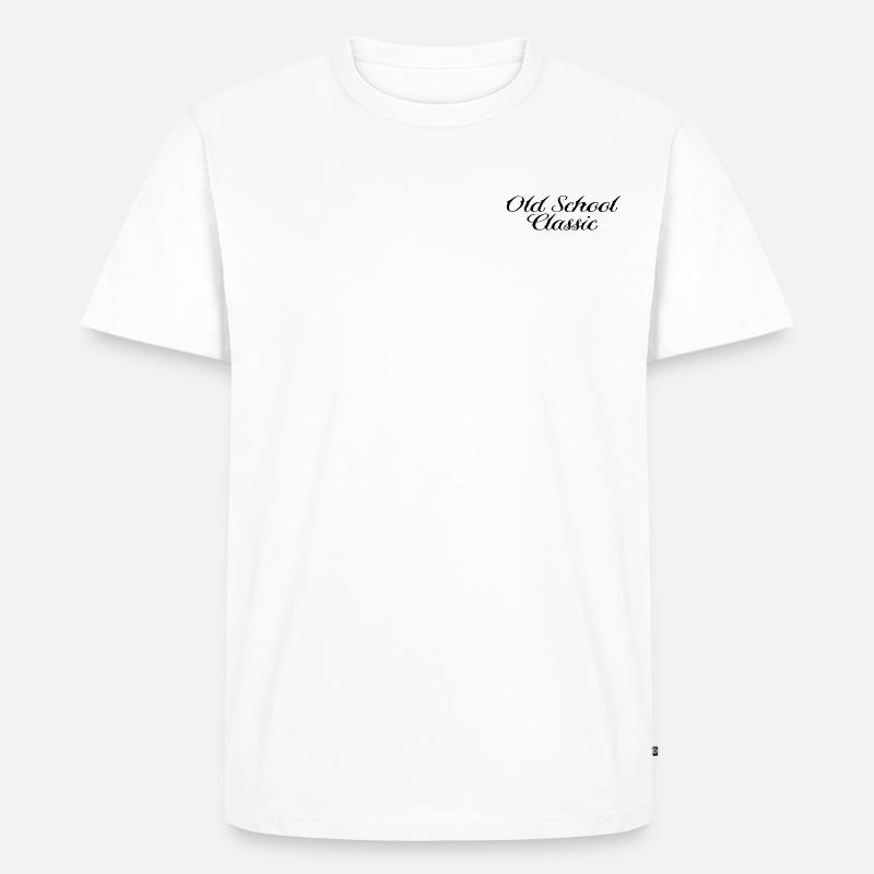 Old School classic Basic Design - Men's Premium Organic T-Shirt - white