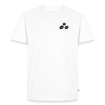 Café du matin - T-shirt Premium bio Homme - blanc - Devant - Nico (187cm)