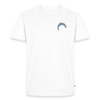 Sealion Logo - Men's Premium Organic T-Shirt - white - Front - Nico (187cm)