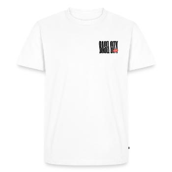 Bâle-Ville - T-shirt Premium bio Homme - blanc - Devant - Nico (187cm)