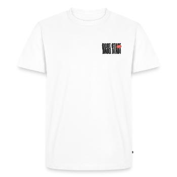Bâle-Ville - T-shirt Premium bio Homme - blanc - Devant - Nico (187cm)
