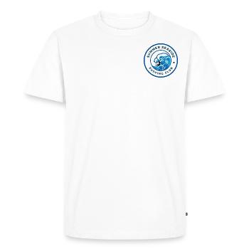 Chemise de club de surf – Oldschool Surfer Design avec vagues - T-shirt Premium bio Homme - blanc - Devant - Nico (187cm)