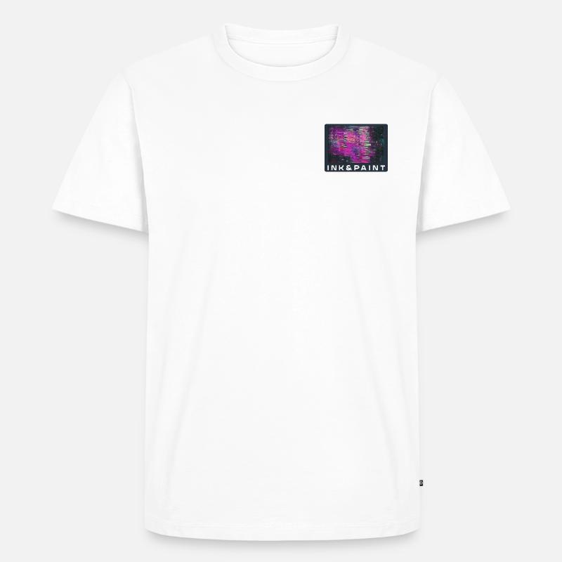 INK PAINT SINGLE ESPOSITION C - Männer Premium Bio T-Shirt - Weiß