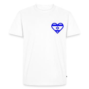 Israël - T-shirt Premium bio Homme - blanc - Devant - Nico (187cm)