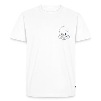 Maki the squid - Men's Premium Organic T-Shirt - white - Front - Nico (187cm)