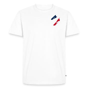 France - T-shirt Premium bio Homme - blanc - Devant - Nico (187cm)