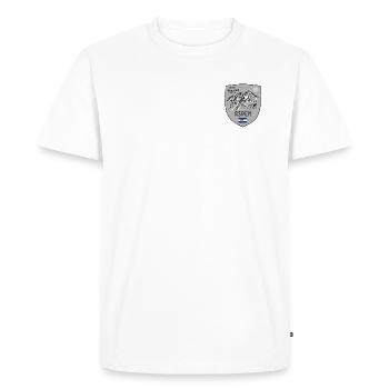 Aspen Maroon Bells Usa Armoiries - T-shirt Premium bio Homme - blanc - Devant - Nico (187cm)