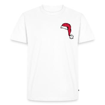 Nicolas chapeau de Santa - T-shirt Premium bio Homme - blanc - Devant - Nico (187cm)