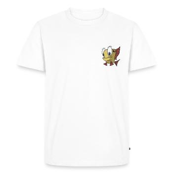 Mâchoires - T-shirt Premium bio Homme - blanc - Devant - Nico (187cm)