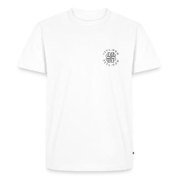 STYL-NOW Logo - T-shirt Premium bio Homme - blanc - Devant - Nico (187cm)