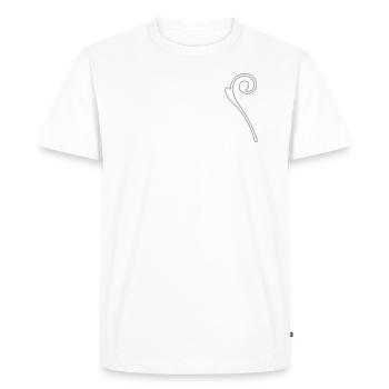 Baguette - Ornement - Blanc vectoriel - T-shirt Premium bio Homme - blanc - Devant - Nico (187cm)