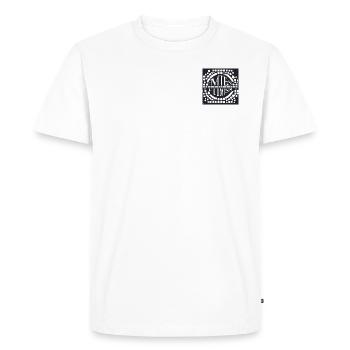 Tige intemporelle - T-shirt Premium bio Homme - blanc - Devant - Nico (187cm)