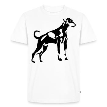 Doberman Doberman Dogs Chien Wilsigns Dogs - T-shirt Premium bio Homme - blanc - Devant - Nico (187cm)