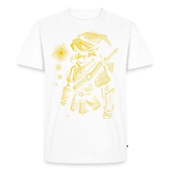 Courage - T-shirt Premium bio Homme - blanc - Devant - Nico (187cm)
