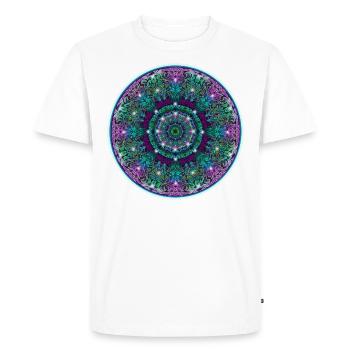 Mandala 2 - Men's Premium Organic T-Shirt - white - Front - Nico (187cm)