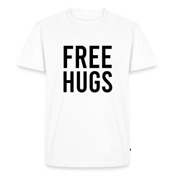 kram - Ekologisk premium-T-shirt herr - vit - Fram - Nico (187cm)