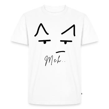 Miaou - T-shirt Premium bio Homme - blanc - Devant - Nico (187cm)