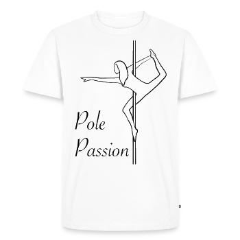 Pole Passion Pole Dance Polefitness Poledancer - Men's Premium Organic T-Shirt - white - Front - Nico (187cm)