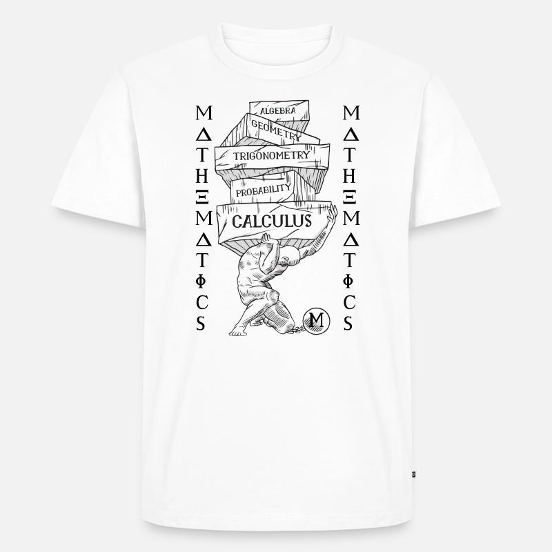 Math problems - Men's Premium Organic T-Shirt - white