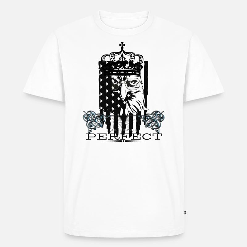 Steinadler - Männer Premium Bio T-Shirt - Weiß