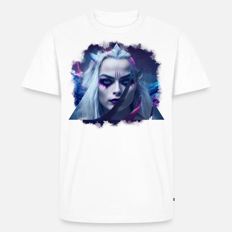 Demon Eis Princessin - Männer Premium Bio T-Shirt - Weiß